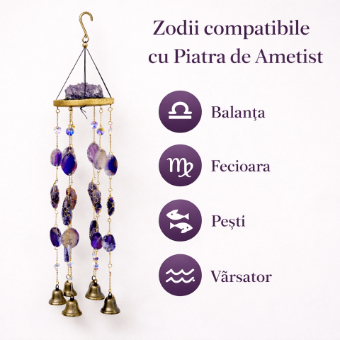 Ornament decorativ cu Ametist – un echilibru vizual care invita la liniste si reflectie [4]