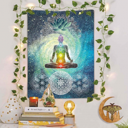 Ornament perete tip covor cu sapte chakre pentru yoga, spiritualitate si meditatie [7]