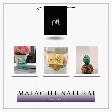Ou din malachit natural 4-5 cm 100-150 grame - Elixirul Transformarii Spirituale [7]