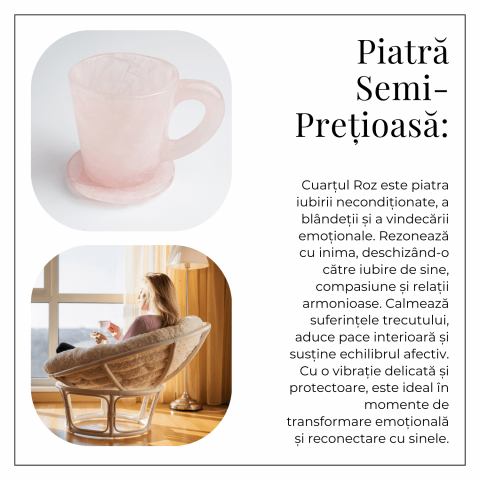 Pocalul Iubirii – Cana din Cuart Roz si Suport din Cristal [7]