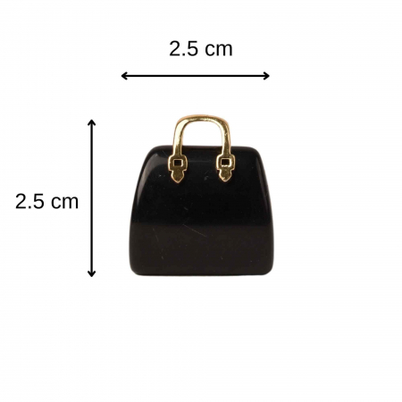 Pandantive 2.5 cm din piatra naturala, in forma de geanta - Accesorii din piatra pentru realizarea de bijuterii, cercei, colier [2]
