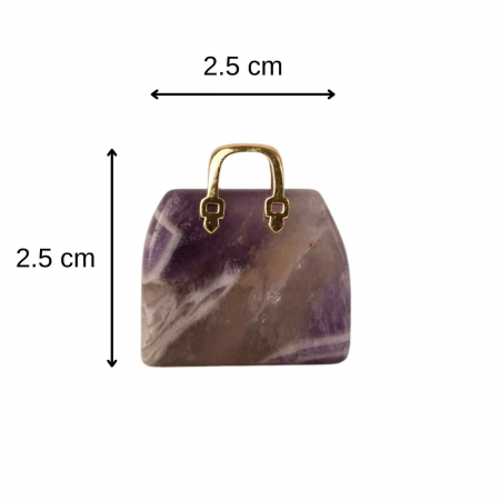 Pandantive 2.5 cm din piatra naturala, in forma de geanta - Accesorii din piatra pentru realizarea de bijuterii, cercei, colier [3]