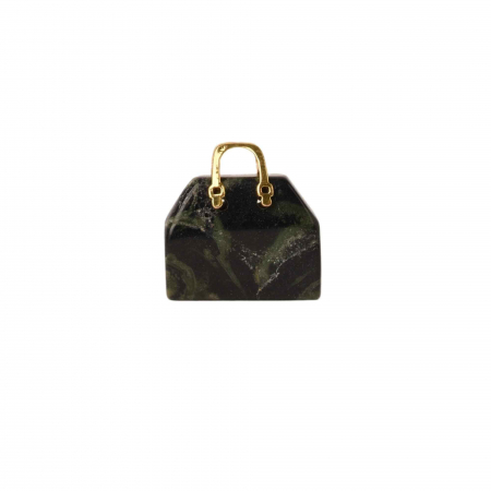 Pandantive 2.5 cm din piatra naturala, in forma de geanta - Accesorii din piatra pentru realizarea de bijuterii, cercei, colier [0]