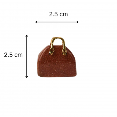 Pandantive 2.5 cm din piatra naturala, in forma de geanta - Accesorii din piatra pentru realizarea de bijuterii, cercei, colier [1]