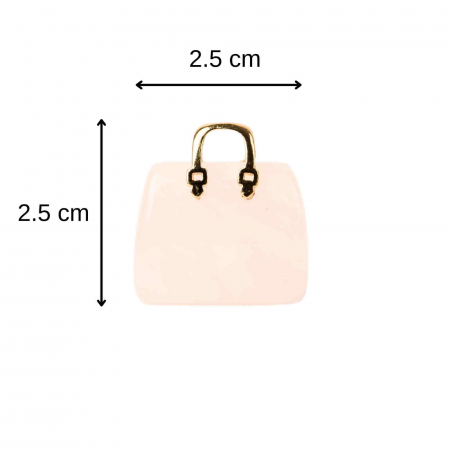 Pandantive 2.5 cm din piatra naturala, in forma de geanta - Accesorii din piatra pentru realizarea de bijuterii, cercei, colier [1]