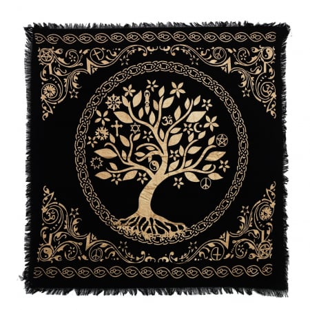 Panza Sacra pentru altar magic - Design Tree of Life Arborele Vietii - Vrajitorie Tarot Wiccani Spiritualitate Panza Sacra pentru altar magic - Design Tree of Life Arborele Vietii - Vrajitorie Tarot Wiccani Spiritualitate