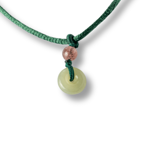 Echilibru si Protectie – Colier cu Nefrit Hetian (Jad Hetian) Natural [8]