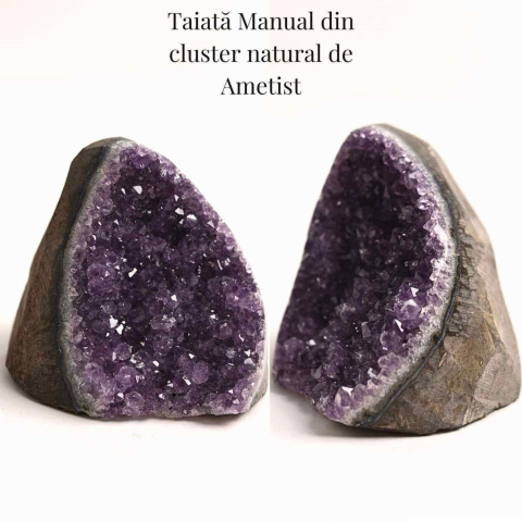 Geoda de ametist natural, taiata manual – Protectie si echilibru [14]