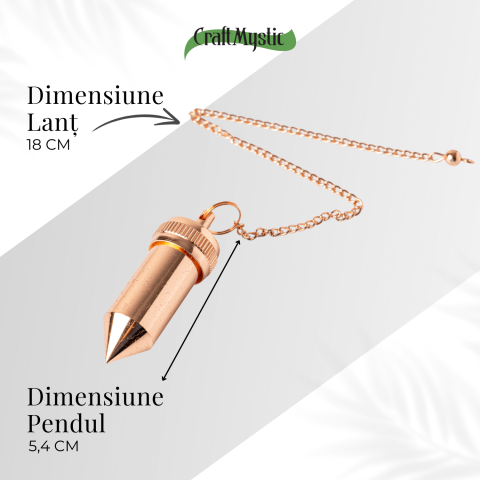 Pendul Cupru Hexagonal cu Filet – Protectie si Claritate Energetica [3]