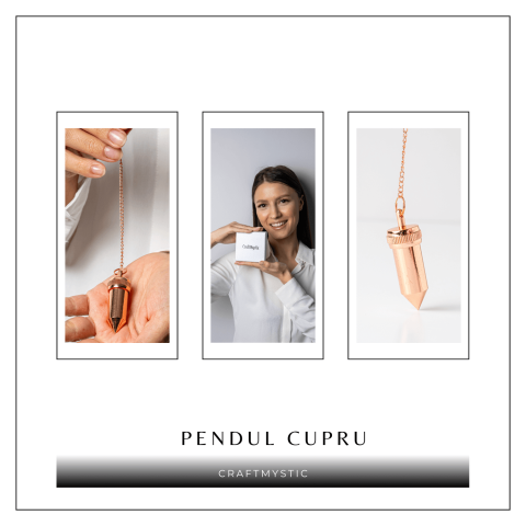 Pendul Cupru Hexagonal cu Filet – Protectie si Claritate Energetica [7]