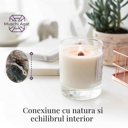 Piatra de Buzunar din Agat Muschi Druzy Natural - Promoveaza Vindecarea și Echilibrul [5]