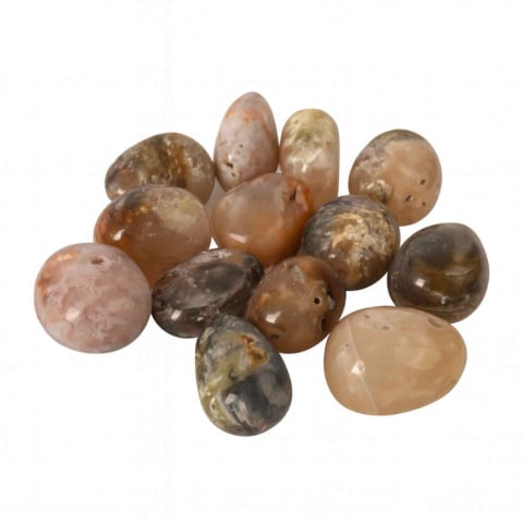 Pietre Rulate - Piatra Naturala Plume Agate din Indonezia – Claritate, Echilibru si Armonie Interioara