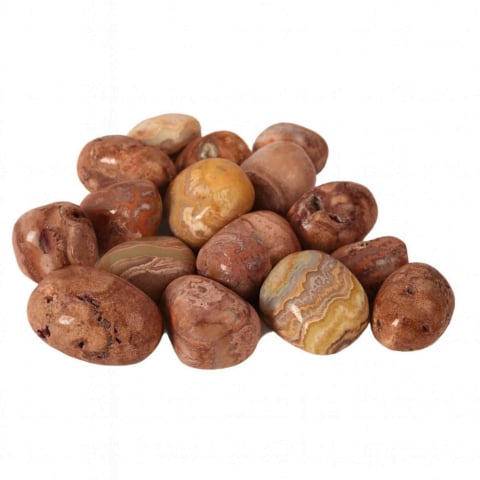 Pietre Rulate - Piatra Naturala Crazy Lace Agate din Indonezia – Vitalitate, Echilibru si Energie Pozitiva