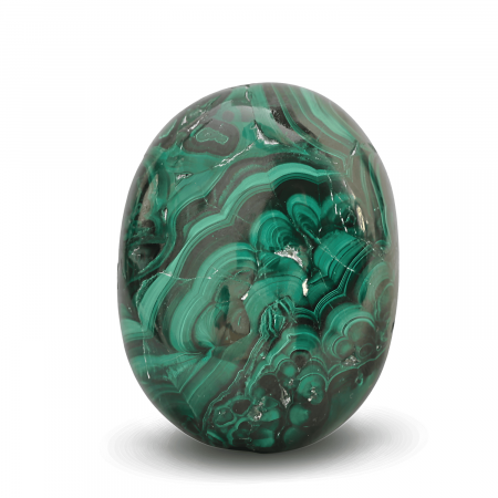 Malachit - Piatra de Mana Malachit Natural Palmstone - Vindecare si Transformare
