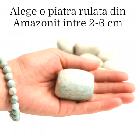 Piatra rulata din Amazonit natural - Calm și Echilibru în Viața Ta [2]