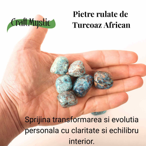 Pietre rulate Turcoaz African 2–3 cm – Claritate, evolutie si echilibru interior [3]