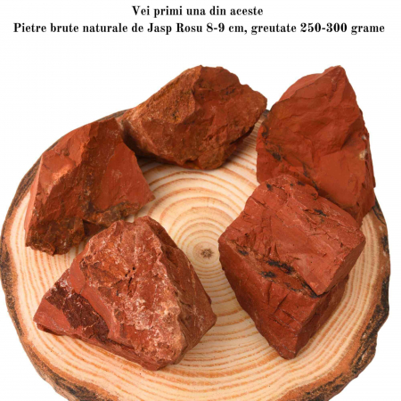 Piatra Bruta Naturala Jasp Rosu - Energie Pozitiva si Echilibru Emotional, Dimensiuni 5-9 cm, Greutate 150-300 g [6]