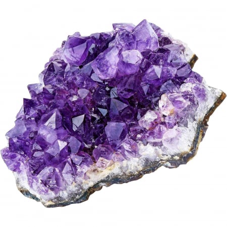 Tip Cristal - Cluster Ametist Natural din Uruguay, Cristal Unic pentru Meditatie si Echilibrare Energetica, Dimensiuni 5-7 cm