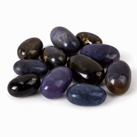 Pietre Rulate - Calcedonie mov din Indonezia – pietre rulate pentru liniste interioara si comunicare blanda