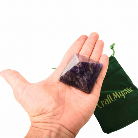 Piramida de Ametist Naturala de 4 cm - Cristal Reiki pentru Vindecare Chakra - Piatra semipretioasa de Calitate Superioara pentru Devierea Radiatiilor - Decor pentru Acasa si Cadou pentru Artizanat [2]