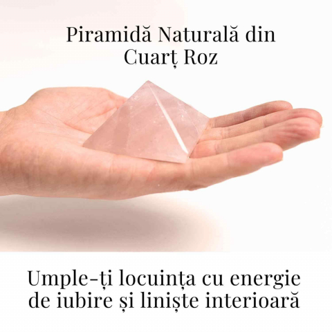 Piramida Cuart Roz Brut Lucrata Manual – Armonie si Vindecare [1]