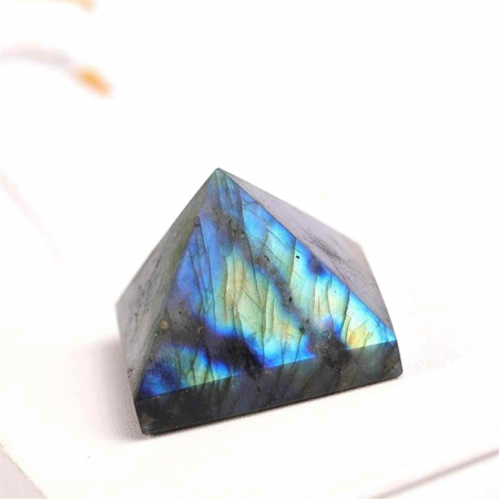 Piramida 6cm din Cristal din Labradorit - Ornament Mineral Specimen pentru Chakre [4]