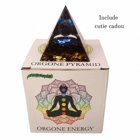 Piramida de Energie Orgonica cu Cristale de Vindecare specifice a Zodiilor pentru Relaxare, Meditatie si Ornament [2]