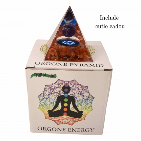 Piramida de Energie Orgonica cu Cristale de Vindecare specifice a Zodiilor pentru Relaxare, Meditatie si Ornament [4]