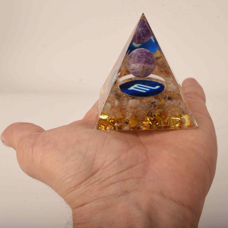 Piramida de Energie Orgonica cu Cristale de Vindecare specifice a Zodiilor pentru Relaxare, Meditatie si Ornament [3]
