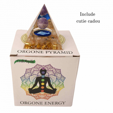 Piramida de Energie Orgonica cu Cristale de Vindecare specifice a Zodiilor pentru Relaxare, Meditatie si Ornament [2]