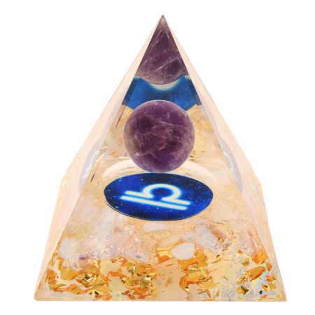 Seturi cristale semipretioase - Piramida de Energie Orgonica cu Cristale de Vindecare specifice a Zodiilor pentru Relaxare, Meditatie si Ornament