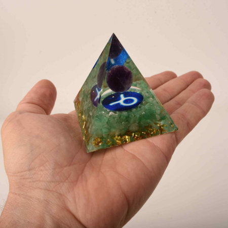 Piramida de Energie Orgonica cu Cristale de Vindecare specifice a Zodiilor pentru Relaxare, Meditatie si Ornament [3]