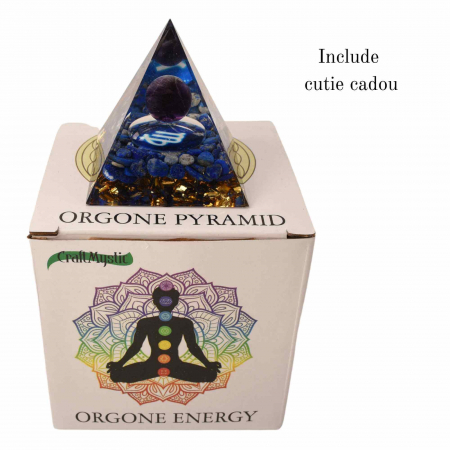 Piramida de Energie Orgonica cu Cristale de Vindecare specifice a Zodiilor pentru Relaxare, Meditatie si Ornament [2]
