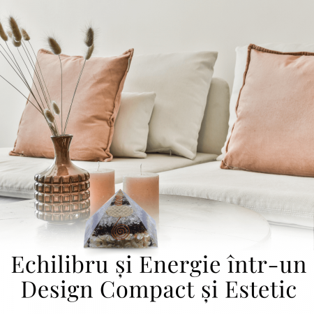 Piramida orgonica cu 3 tipuri de pietre naturale - Armonie si Energie [5]