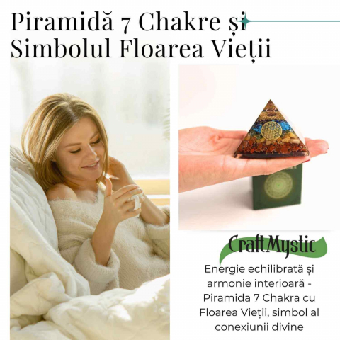 Piramida Orgonica 7 Chakre cu Floarea Vietii - Energie si Armonie [1]