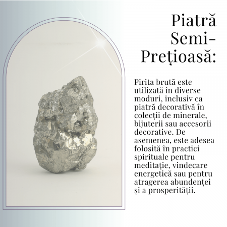 Specimen Pirita Bruta 6-7 cm - Amplifica Energia si Protectia [7]