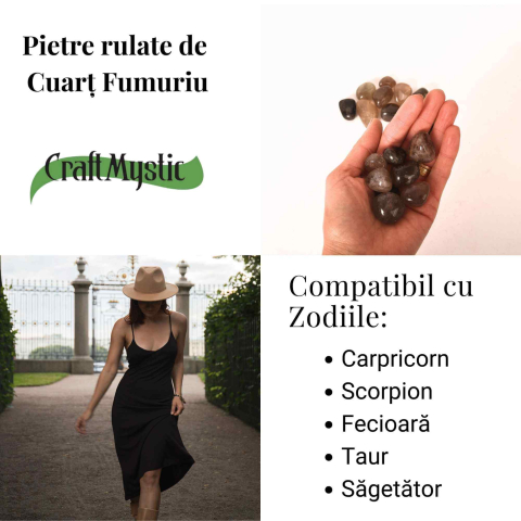 Pietre rulate de cuart fumuriu pentru momente de echilibru si reconectare [4]