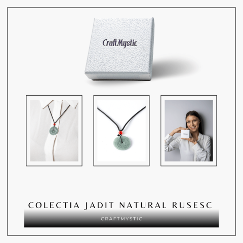 Protectie si Echilibru – Colier cu Jad Natural Sculptat [6]