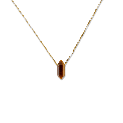 Protectie si Energie – Colier din Ochi de Tigru Natural cu Lant din Otel Inoxidabil [8]