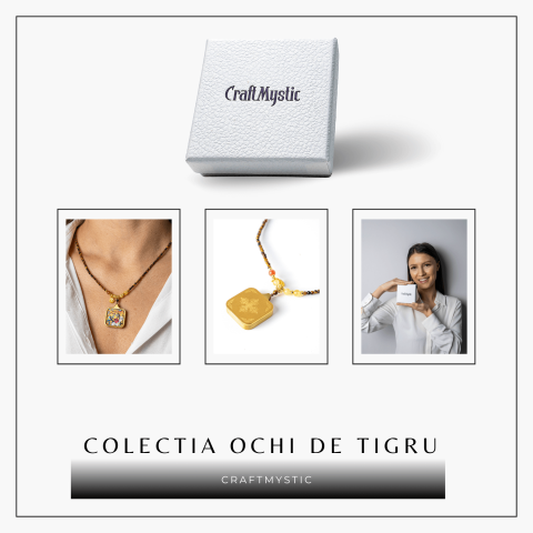 Putere si Protectie – Colier Zaki Ram Tangka cu Ochi de Tigru Natural [7]