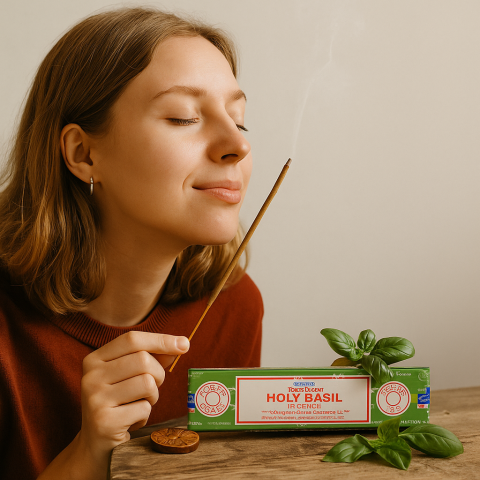 Satya Incense Sticks Holy Basil 15g – betisoare parfumate [1]