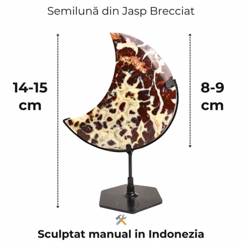 Semiluna din Jasp Brecciat – Simbolul puterii personale si al curajului interior [1]