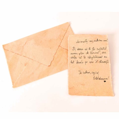 Ammolit - Mesaj personalizat pe hartie speciala