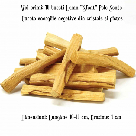 Pachet 10 Bucati Lemn "Sfant" Palo Santo Original din Peru - Pentru Curatarea Cristalelor [1]