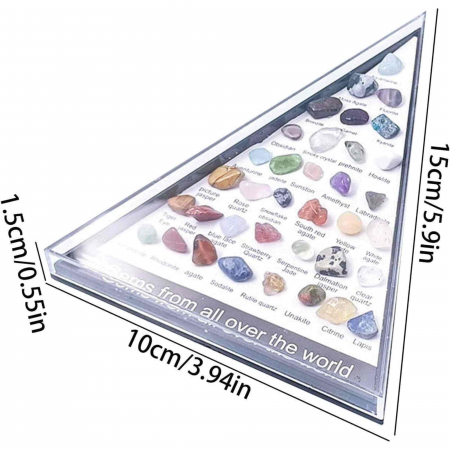 Mini Set 36 de cristale si pietre semipretioase de colectie din intreaga lume – cadou educational pentru copii, geologie, pietre minerale [3]