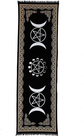 Patura pentru altar magic - Design Moon Phases With Triple Moon - Vrajitorie Tarot Wiccani Spiritualitate [5]