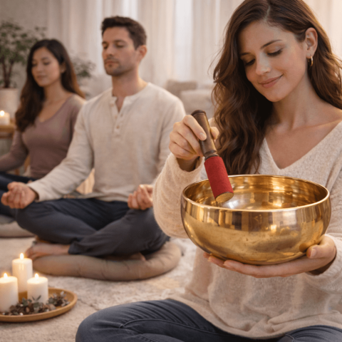 Bol Tibetan Extra Mare din Cupru Nobil – Instrument de Armonizare, Vindecare si Echilibru Energetic [5]