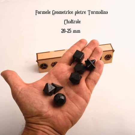 Set de Geometrie pentru cele 7 chakre cu Turmalina Neagra, Cristale Reiki si Talismane pentru Noroc - Cadoul Ideal pentru Casa Noua si Echilibrare Spirituala [3]