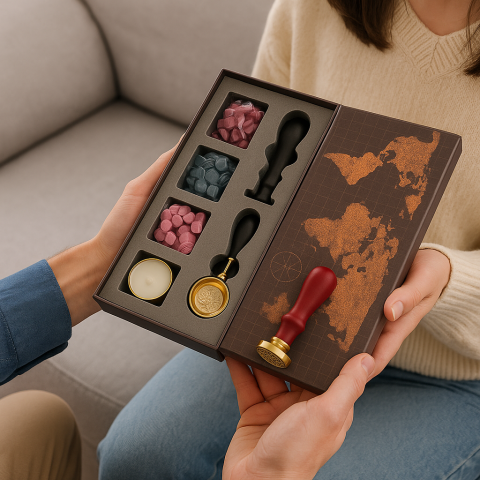 Set Stampila Arborele Vietii – Ceara, Lingurita, Cadou Elegant [3]