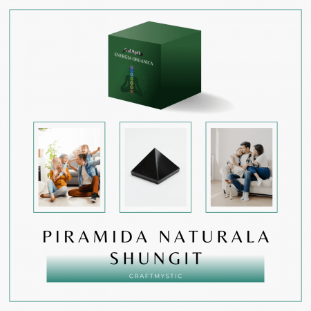 Piramida Sculptata Manual 60mm din Shungit Natural [6]